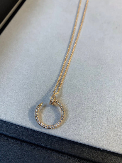 [RAFFINE]JUSTE NECKLACE PINK GOLD DIAMONDS
