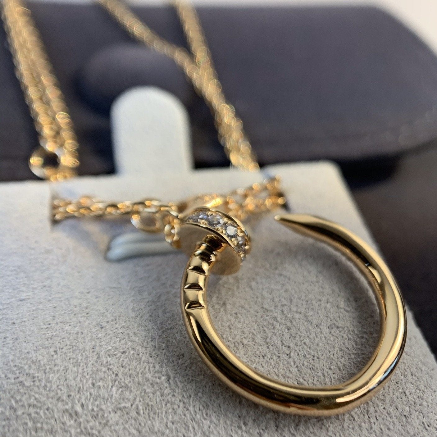 [RAFFINE]JUSTE NECKLACE PINK GOLD DIAMONDS