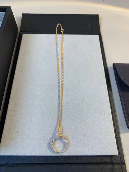 [RAFFINE]JUSTE NECKLACE PINK GOLD DIAMONDS