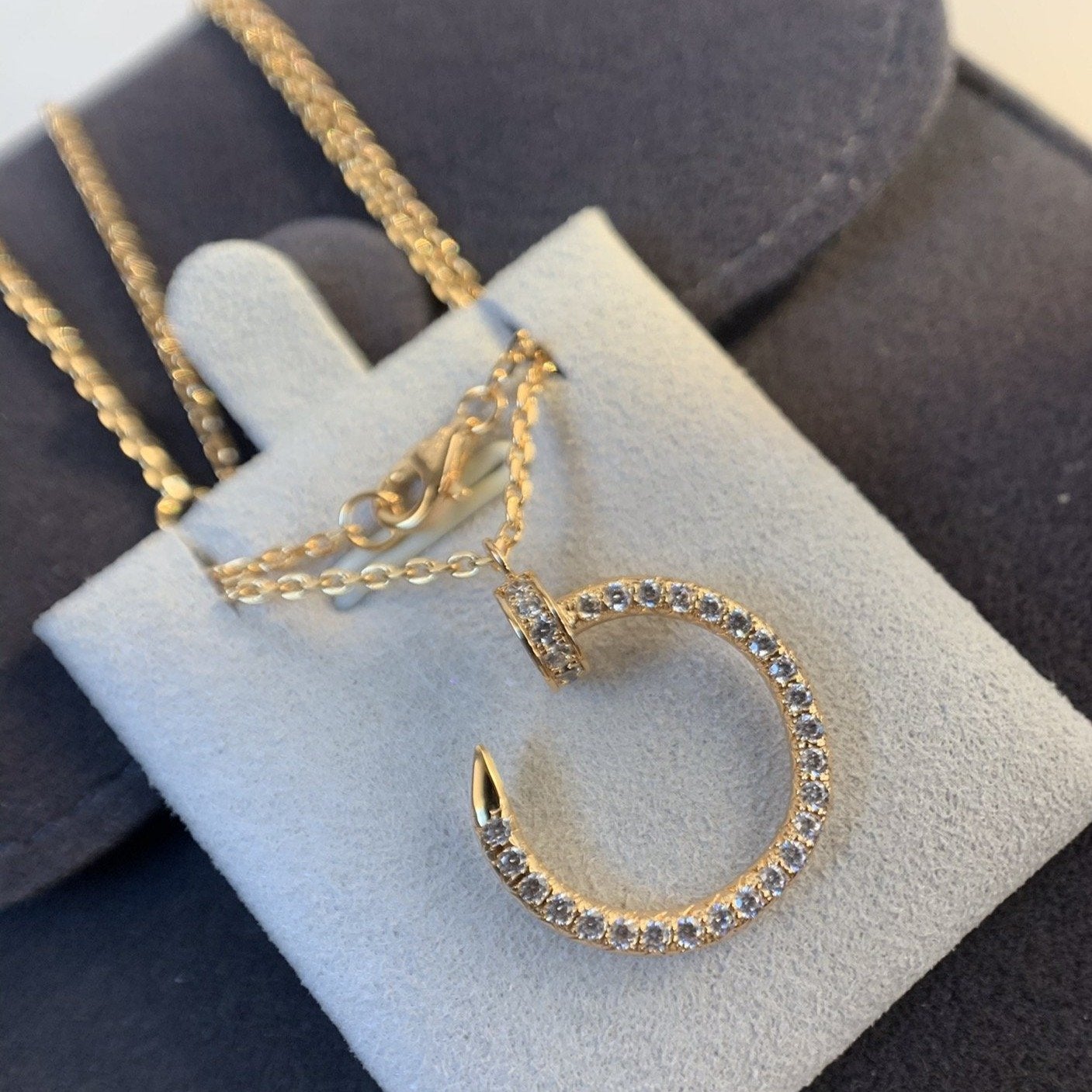 [RAFFINE]JUSTE NECKLACE PINK GOLD DIAMONDS
