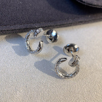 [RAFFINE]JUSTE EARRINGS SILVER DIAMONDS
