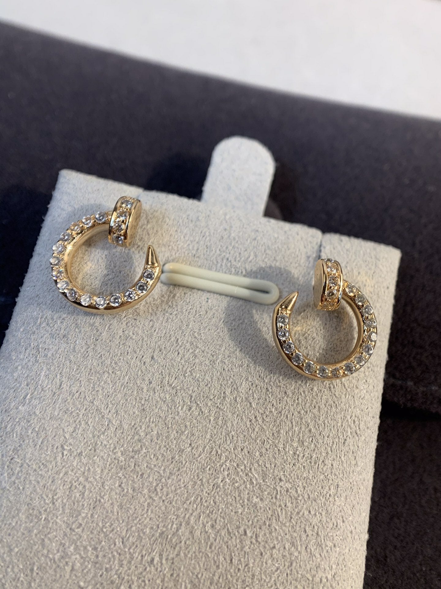 [RAFFINE]JUSTE EARRINGS GOLD DIAMONDS