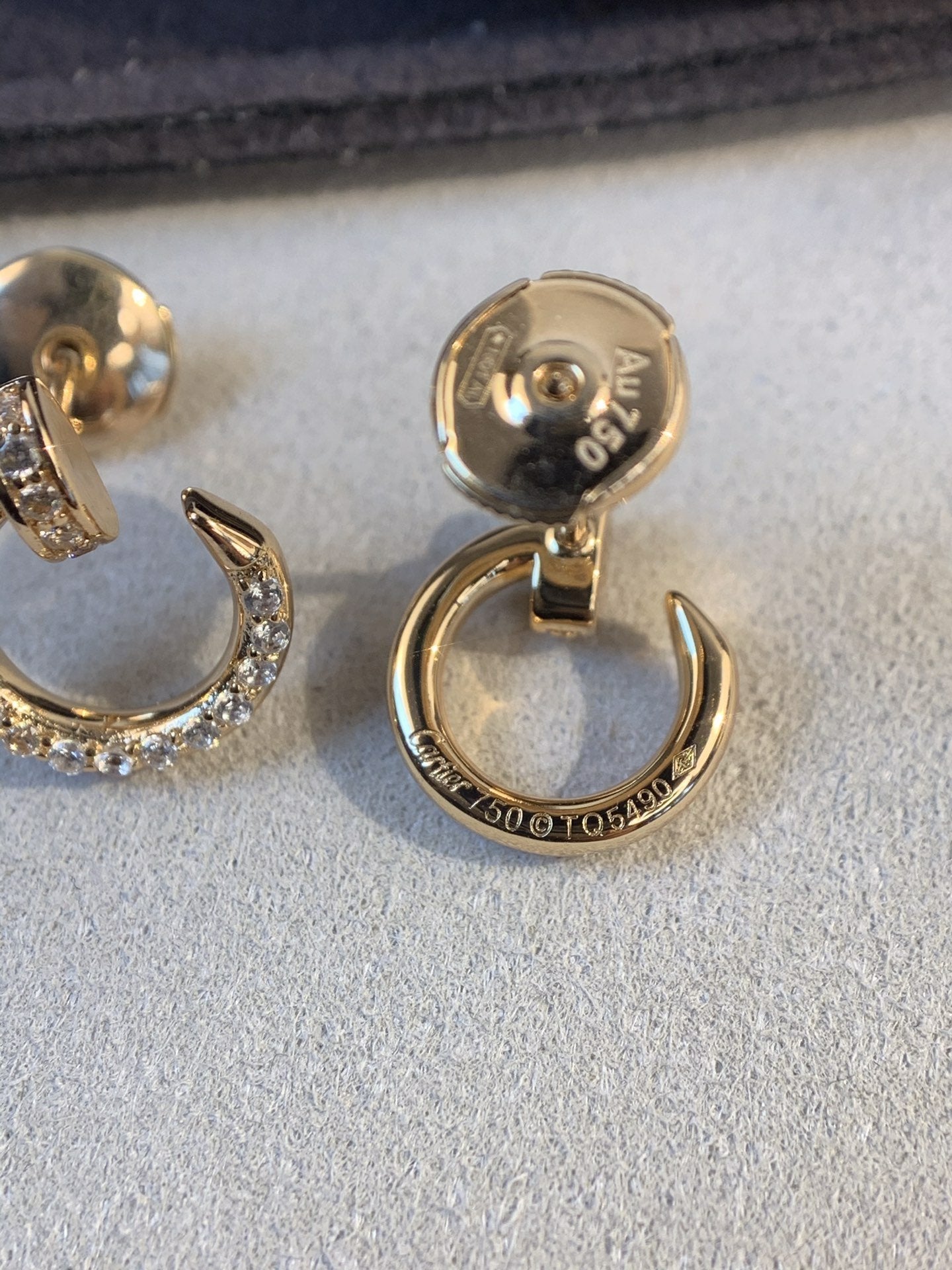 [RAFFINE]JUSTE EARRINGS GOLD DIAMONDS