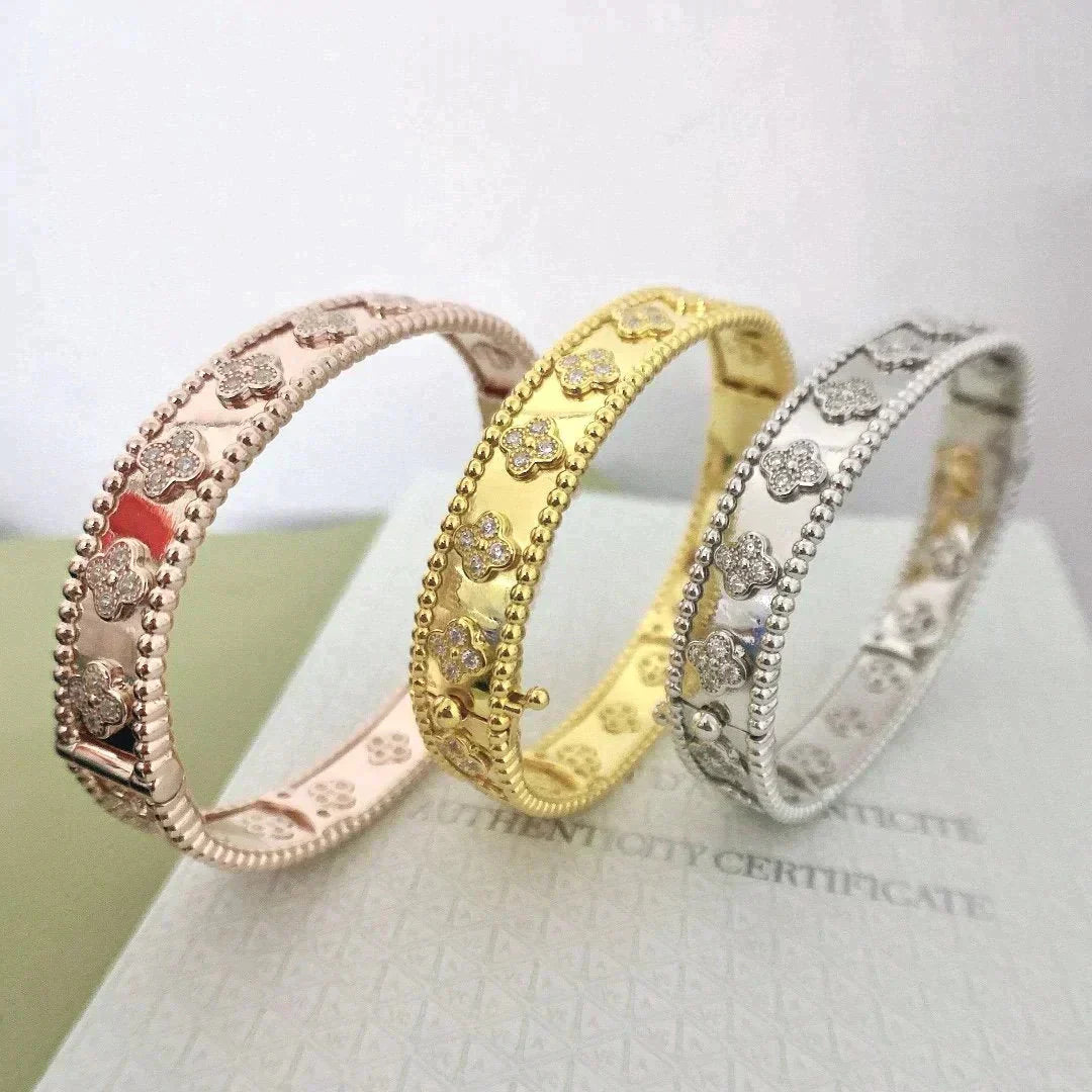 [RAFFINE]CLOVER BRACELET 8MM DIAMONDS