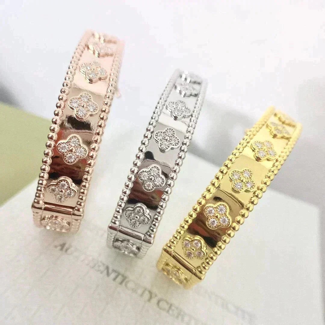 [RAFFINE]CLOVER BRACELET 8MM DIAMONDS