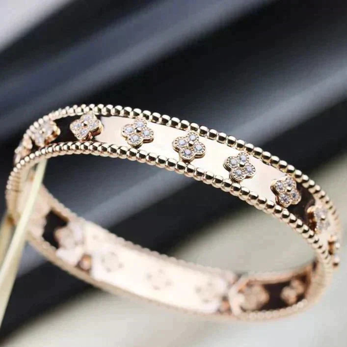 [RAFFINE]CLOVER BRACELET 8MM DIAMONDS