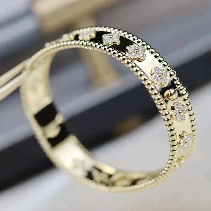 [RAFFINE]CLOVER BRACELET 8MM DIAMONDS