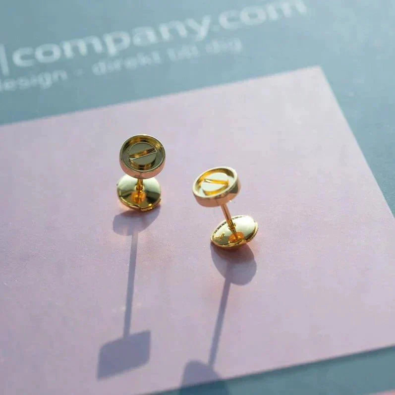 [RAFFINE]LOVE EARRINGS GOLD 10MM