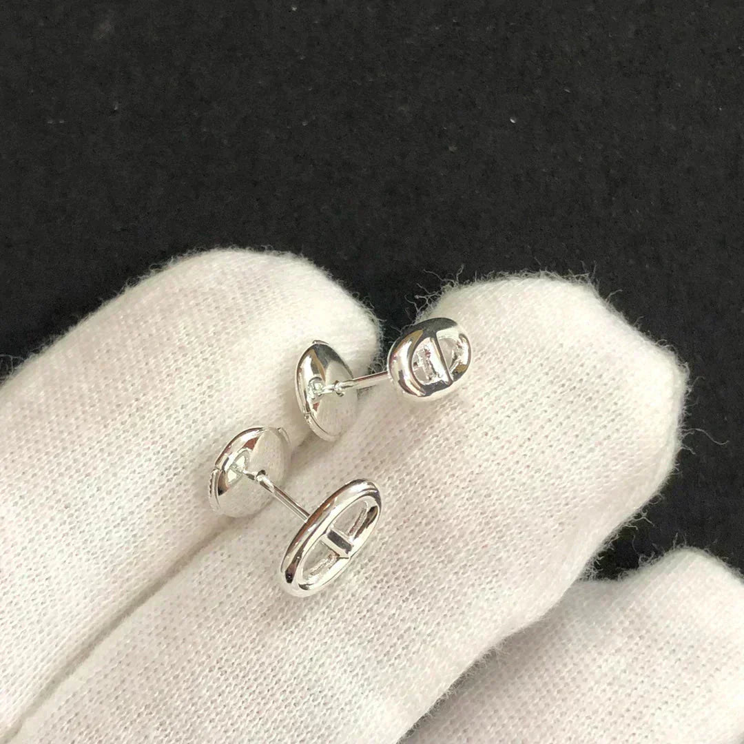 [RAFFINE]CHAINE SMALL EARRINGS GOLD AND SILVER