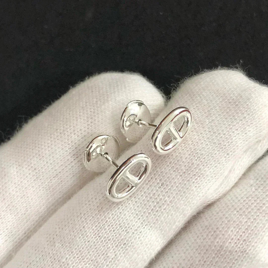 [RAFFINE]CHAINE SMALL EARRINGS GOLD AND SILVER