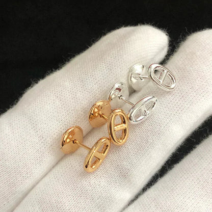 [RAFFINE]CHAINE SMALL EARRINGS GOLD AND SILVER