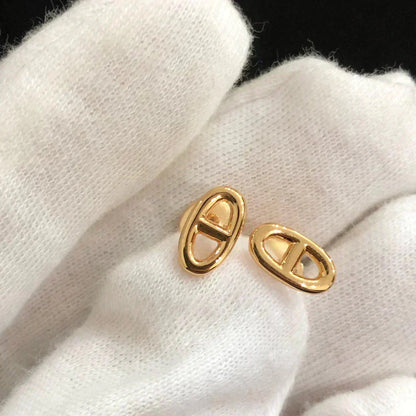 [RAFFINE]CHAINE SMALL EARRINGS GOLD AND SILVER