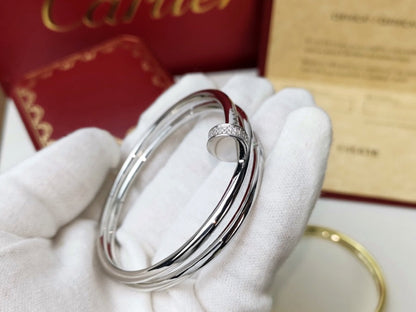 [RAFFINE]JUSTE BRACELET 3.5MM DOUBLE ROW DIAMOND