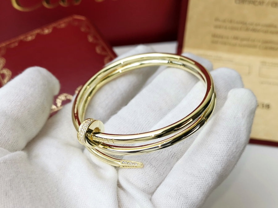 [RAFFINE]JUSTE BRACELET 3.5MM DOUBLE ROW DIAMOND