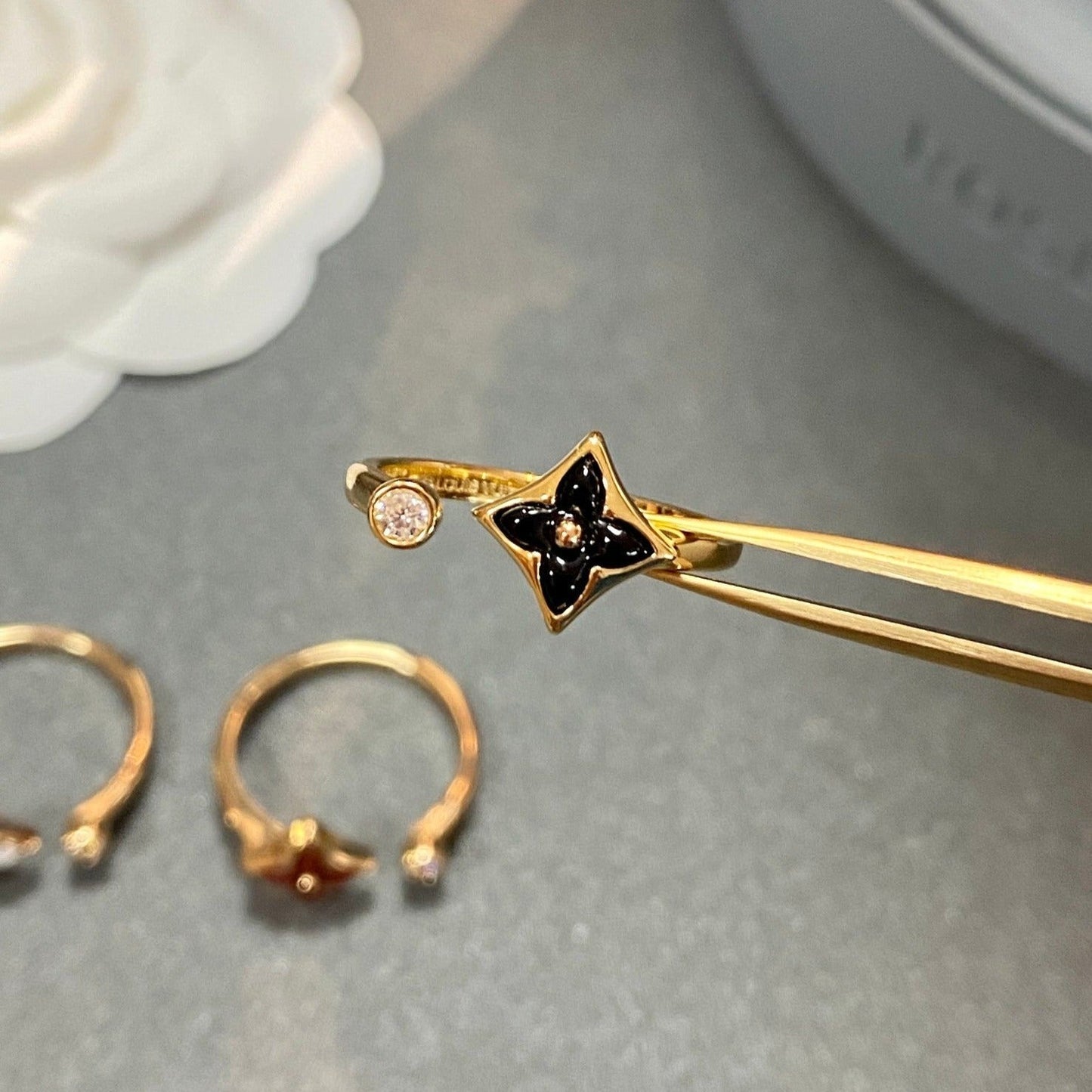 [RAFFINE]STAR 1 DIAMOND OPEN RING