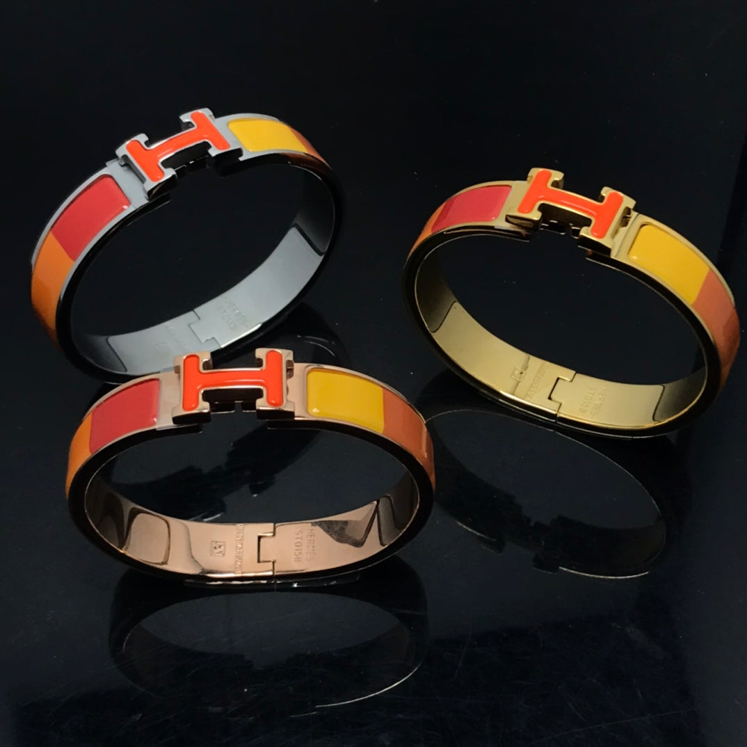 [RAFFINE]H BRACELET ORANGE RAINBOW CERAMIC