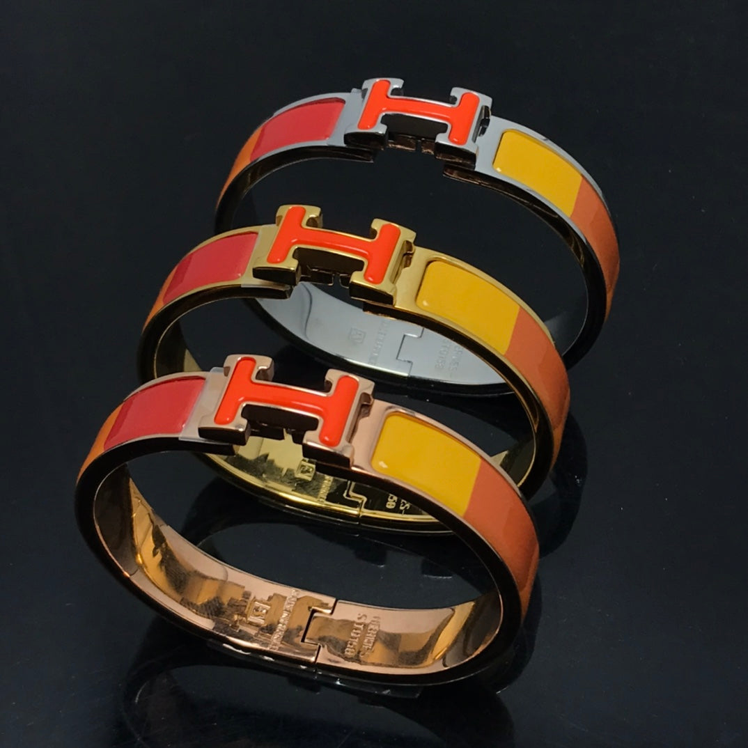 [RAFFINE]H BRACELET ORANGE RAINBOW CERAMIC