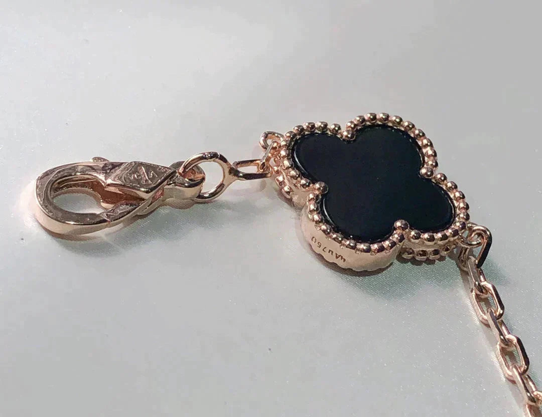 [RAFFINE]CLOVER 5 MOTIFS MULTICOLOR BRACELET