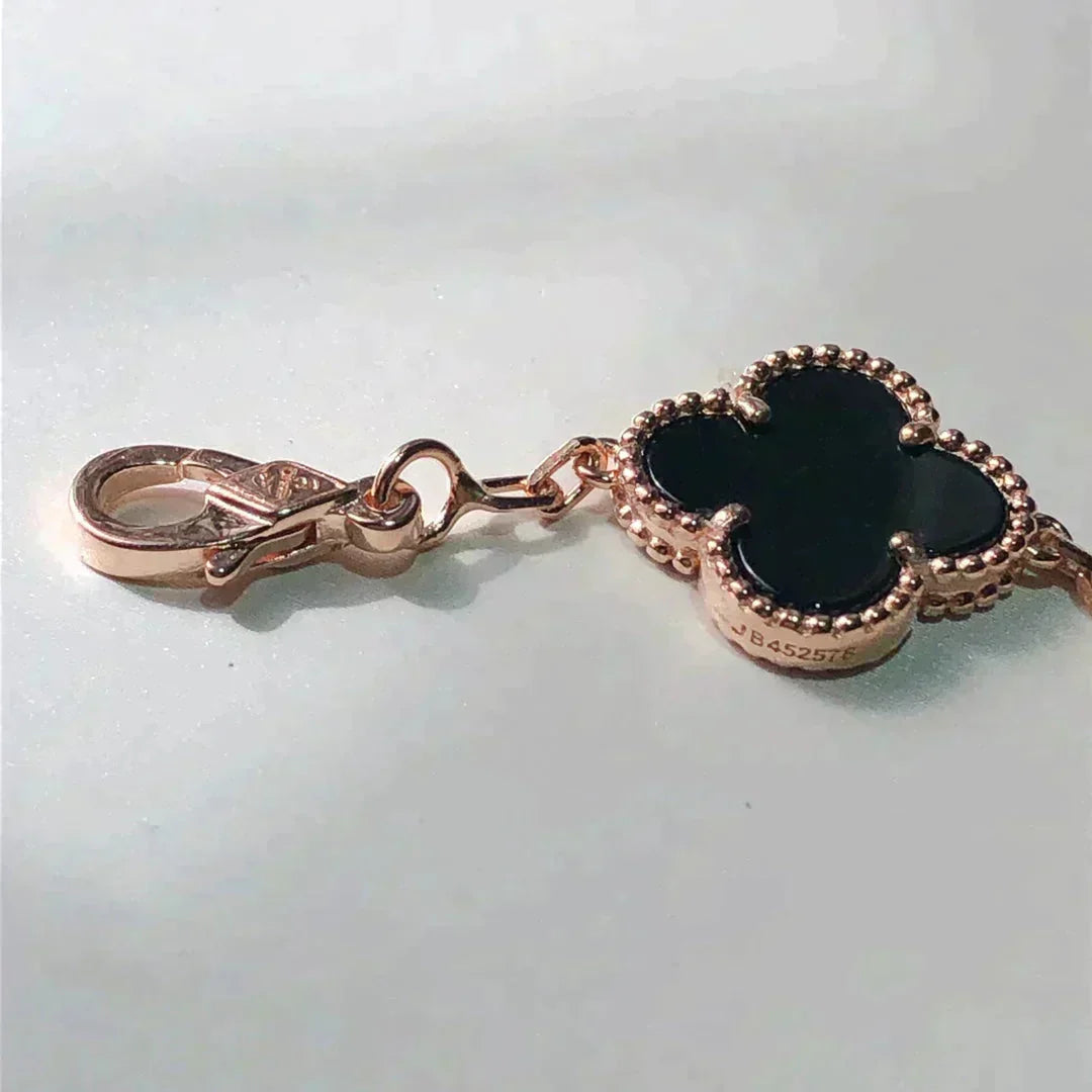 [RAFFINE]CLOVER 5 MOTIFS MULTICOLOR BRACELET