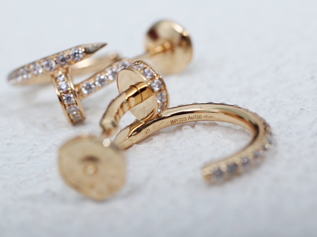 [RAFFINE]JUSTE EARRINGS 12.75MM PINK GOLD DIAMOND