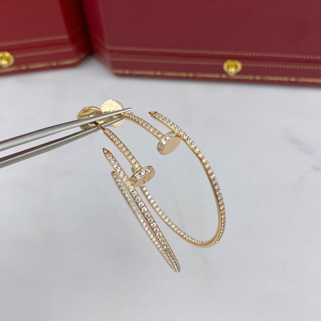 [RAFFINE]JUSTE EARRINGS FULL DIAMONDS 1.8MM