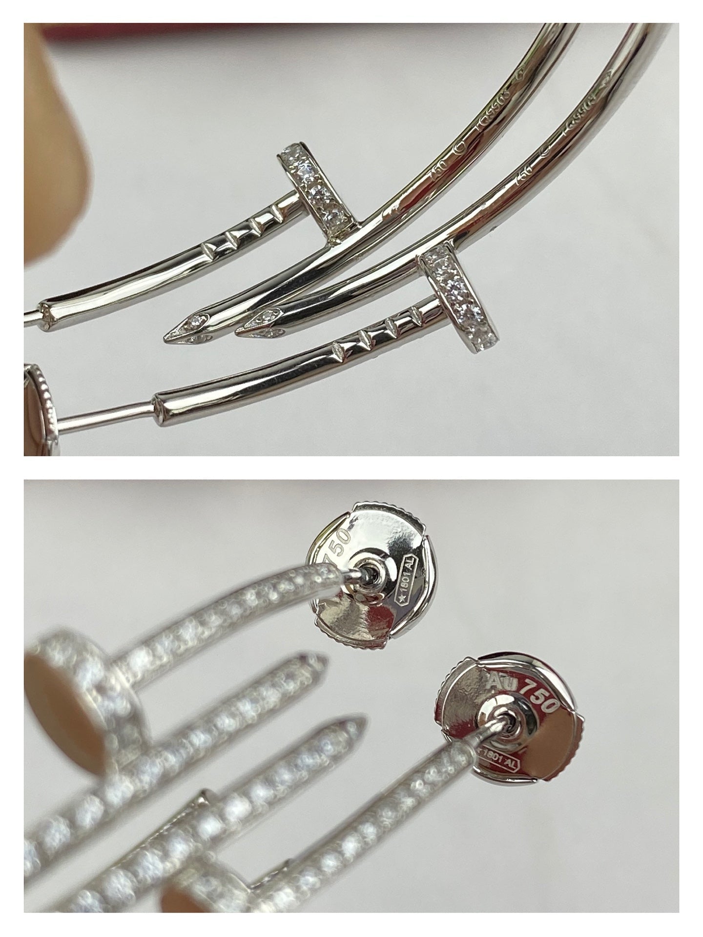 [RAFFINE]JUSTE EARRINGS FULL DIAMONDS 1.8MM