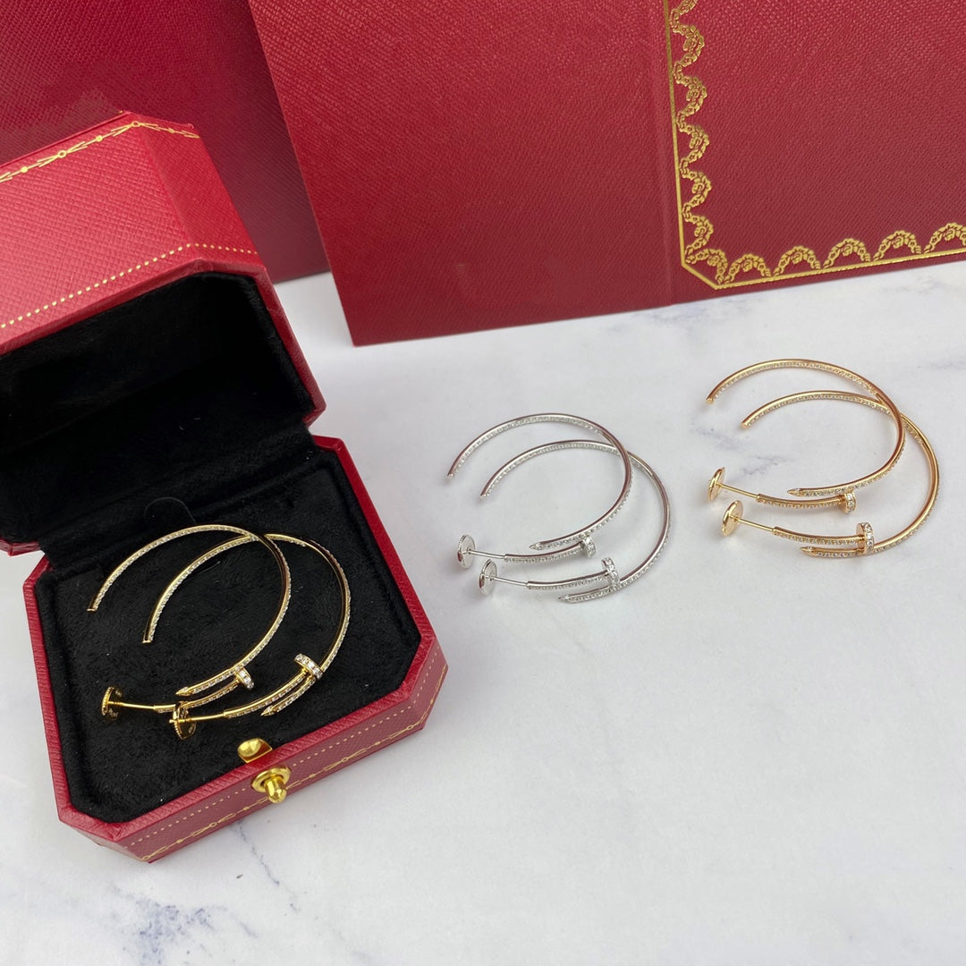 [RAFFINE]JUSTE EARRINGS FULL DIAMONDS 1.8MM