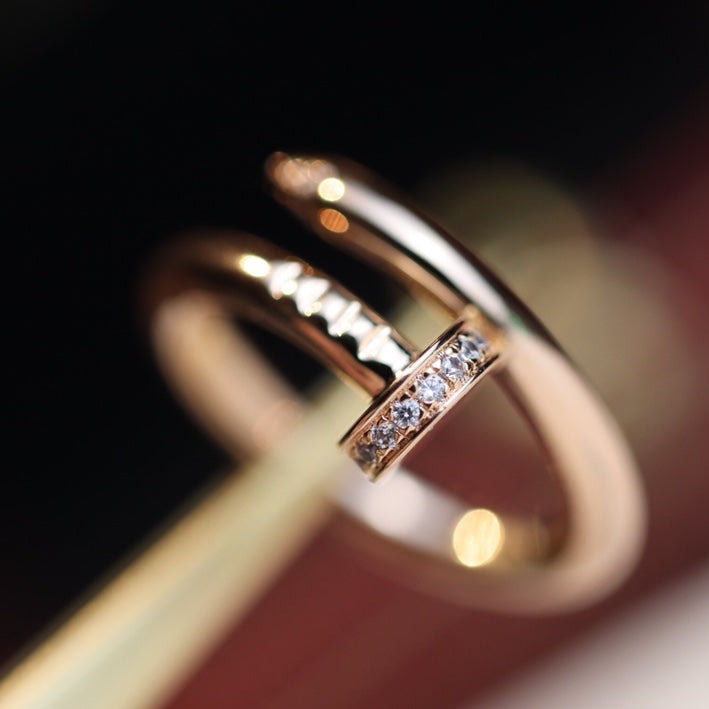 [RAFFINE]JUSTE RING 2.65MM PINK GOLD DIAMOND