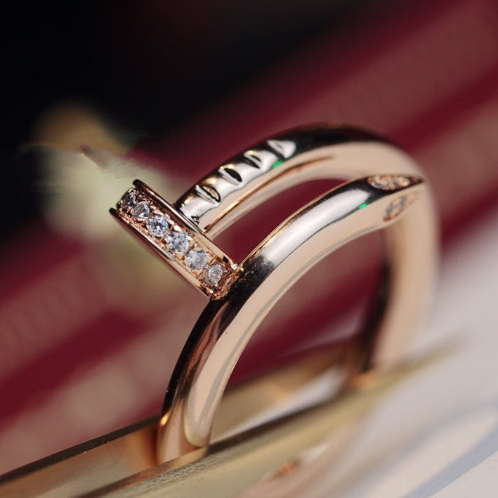[RAFFINE]JUSTE RING 2.65MM PINK GOLD DIAMOND