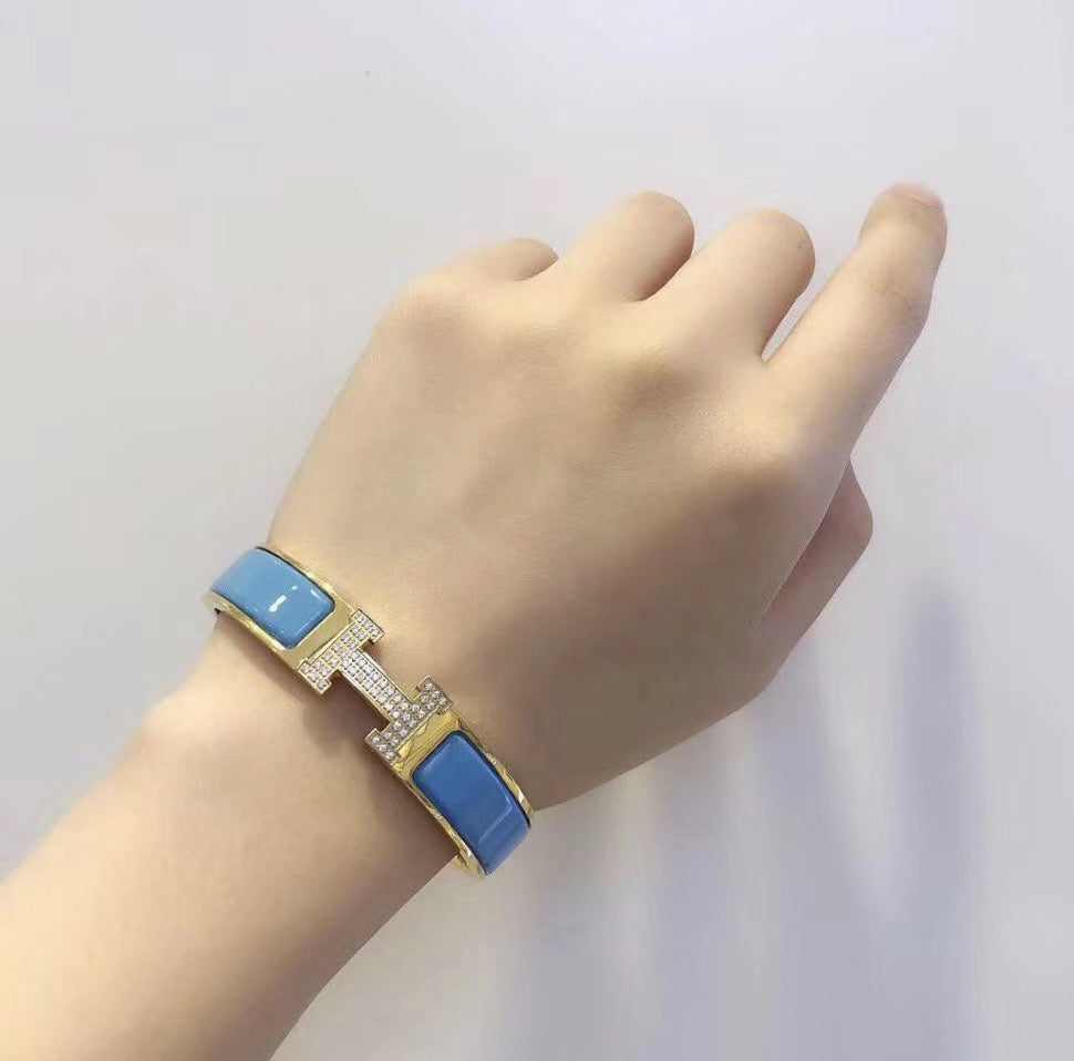 [RAFFINE]H CLOUD BLUE BRACELET GOLD DIAMOND
