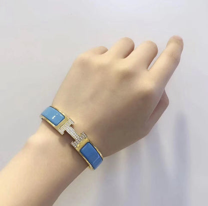 [RAFFINE]H CLOUD BLUE BRACELET GOLD DIAMOND