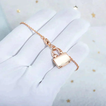 [RAFFINE]AMULETTE PEDANT ROSE GOLD NECKLACE