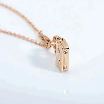 [RAFFINE]AMULETTE PEDANT ROSE GOLD NECKLACE