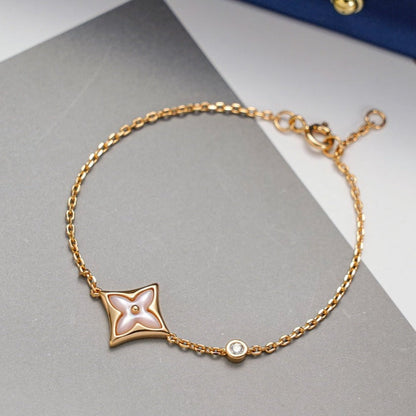 [RAFFINE]STAR 1 DIAMOND PINK GOLD BRACELET