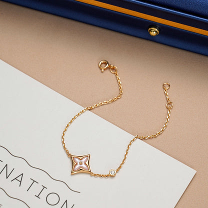 [RAFFINE]STAR 1 DIAMOND PINK GOLD BRACELET