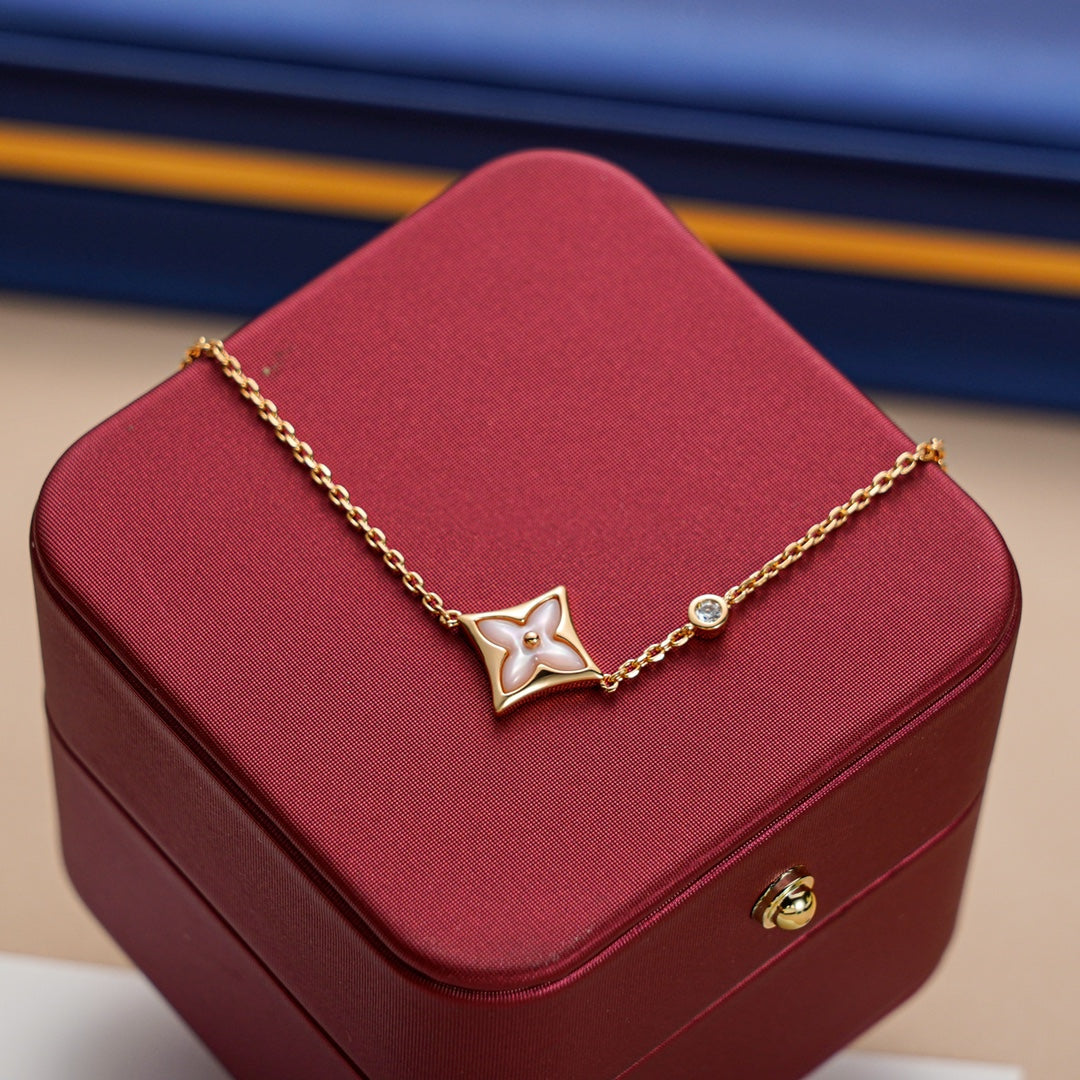 [RAFFINE]STAR 1 DIAMOND PINK GOLD BRACELET