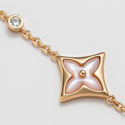 [RAFFINE]STAR 1 DIAMOND PINK GOLD BRACELET