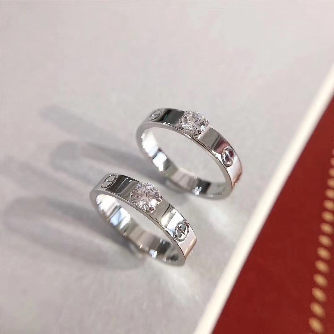 [RAFFINE]LOVE RING 3.6MM 1 BIG DIAMOND