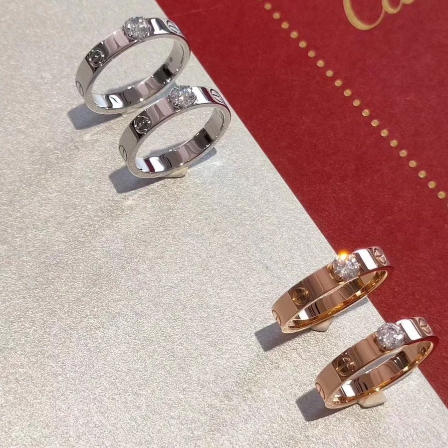 [RAFFINE]LOVE RING 3.6MM 1 BIG DIAMOND