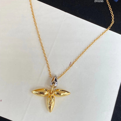 [RAFFINE]LOUISETTE PEDANT GOLD NECKLACE