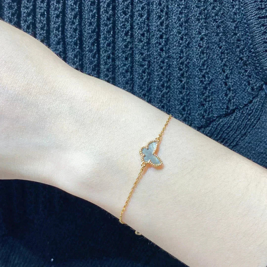 [RAFFINE]BUTTERFLY DARK MOP BUTTERFLY BRACELET