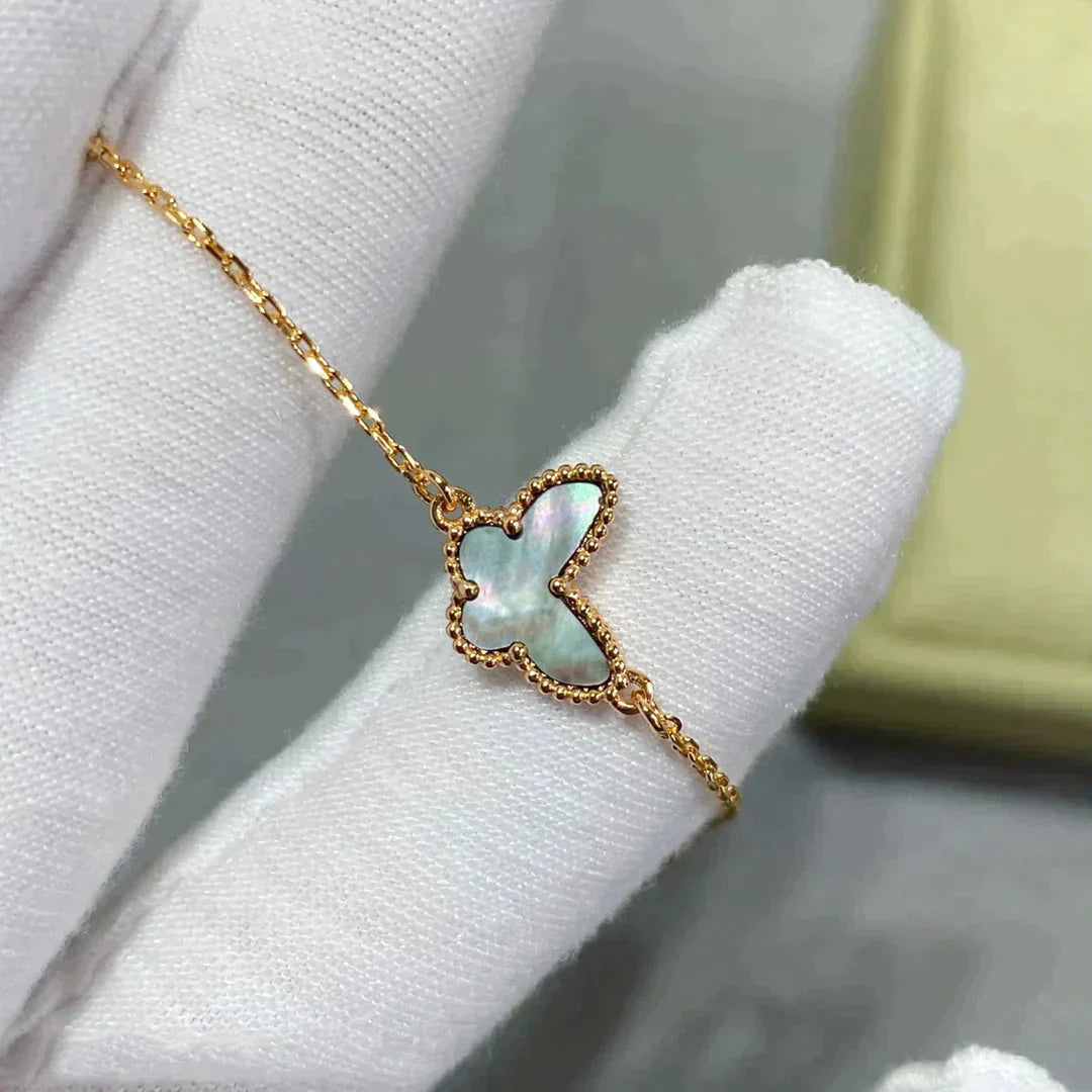[RAFFINE]BUTTERFLY DARK MOP BUTTERFLY BRACELET