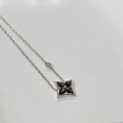 [RAFFINE]STAR BLACK MOP NECKLACE