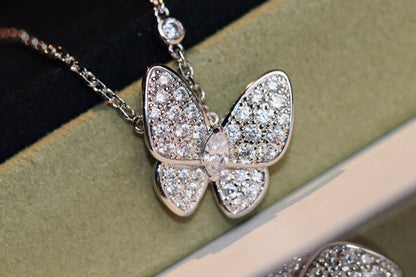 [RAFFINE]BUTTERFLY DIAMOND NECKLACE