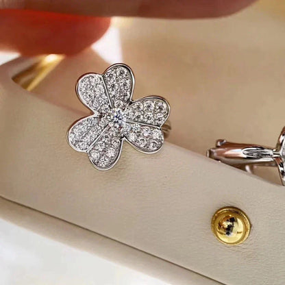 [RAFFINE]CLOVER COMOS DIAMOND EARRINGS SILVER