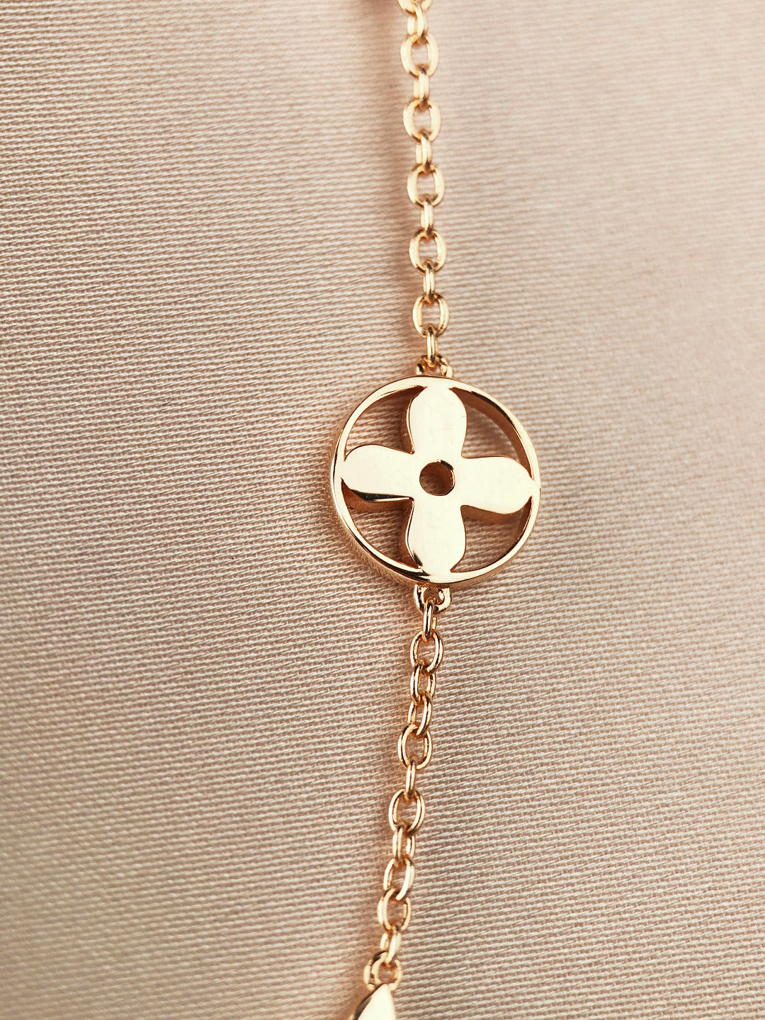 [RAFFINE]STAR AND SUN 7 MOTIFS GOLD BRACELET