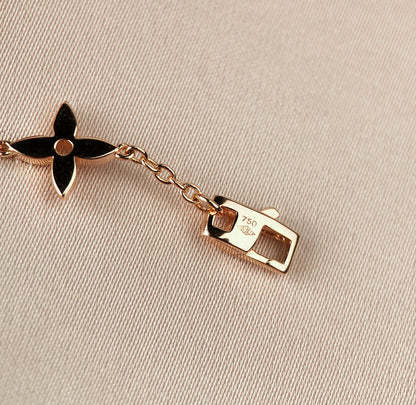 [RAFFINE]STAR AND SUN 7 MOTIFS GOLD BRACELET