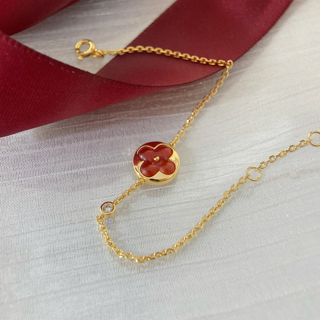[RAFFINE]SUN PEDANT CARNELIAN BRACELET