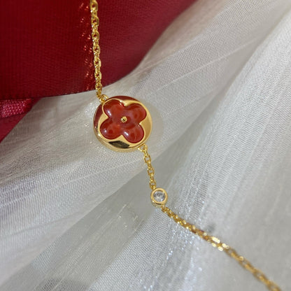 [RAFFINE]SUN PEDANT CARNELIAN BRACELET