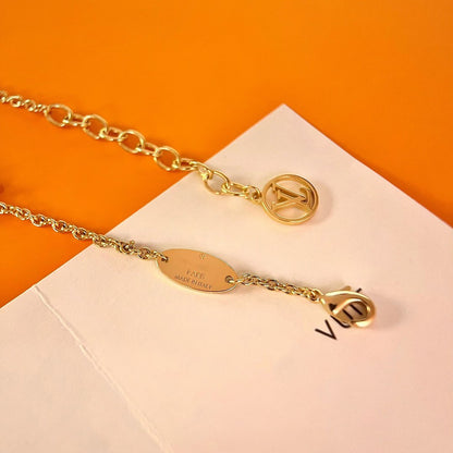 [RAFFINE]LOGO STAR MOTIF GOLD BRACELET